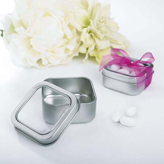 Diamond Shape Mini Tin Loose Tea Coffee Candy Storage Box Case Wedding Favor